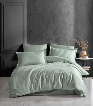 Posteljina Stripe Saten Mint