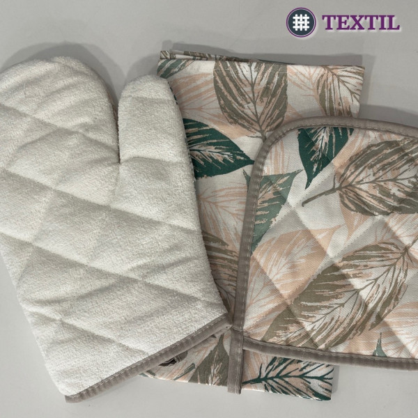 Kuhinjski set Vanja crveno-bijele kockice