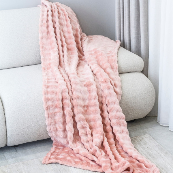 Deka Soft Wave roze 150X200