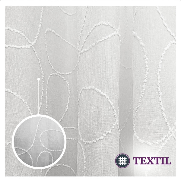 Zavjesa sa prošivenim linijama