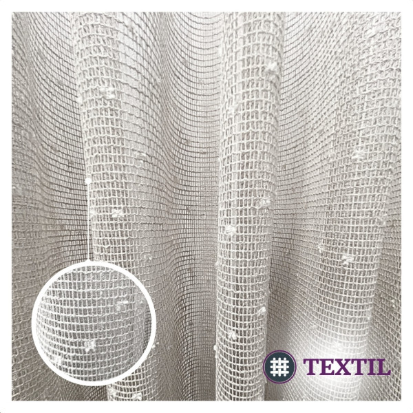 Zavjesa bež tačkice